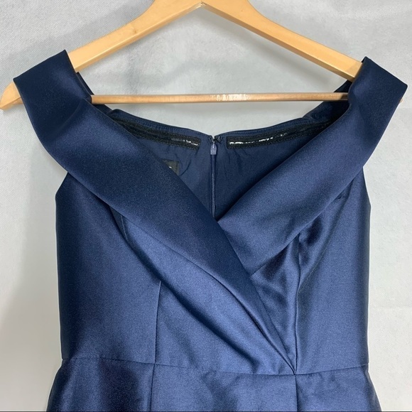 Alfred Sung Off The Shoulder Cuff Trumpet Gown D760 - Picture 8 of 12